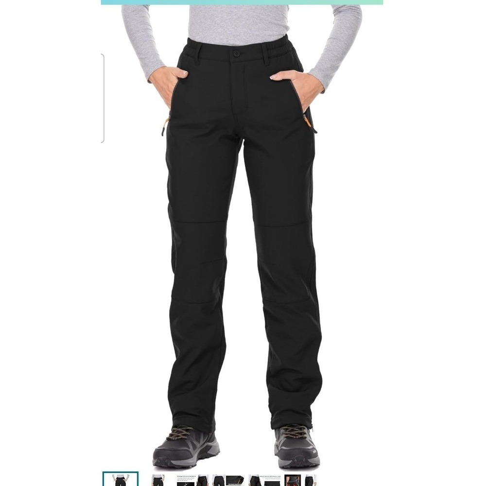 Jesse Kidden Fleece Lined Hiking Pants Women's 3X Outdoors Black